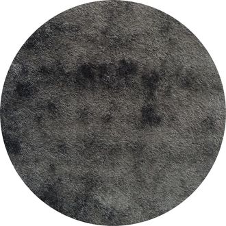Dmora Tapete Lateleha, Altura Pelo 35 Mm 100% Poli&eacute;ster, Forma Rectangular, Apto Para Calefacci&oacute;n De Suelo, 110x60 Cm Negro Antracita