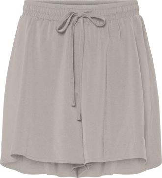 Pieces Womens Pcfua Hw Shorts WVN BC, Silver Gray, XL