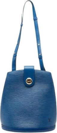 Louis Vuitton Pre-owned Vintage Bucket Bag - Dames - Vintage Tas - Blauw - ONE Size - Leer - Vintage