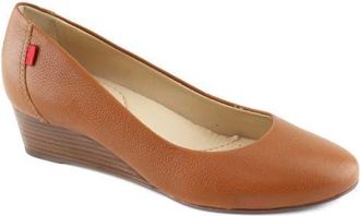 Marc Joseph New York Prospect Leather Wedge Pump in Cognac Napa Soft at Nordstrom, Size 10.5