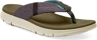 Sanuk Beer Foamie Flip Flop in Burnt Olive at Nordstrom, Size 12