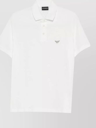 Emporio Armani cotton polo shirt short sleeve collar