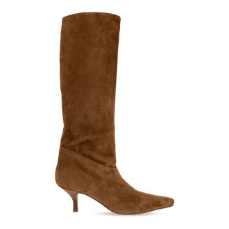 PARIS TEXAS Schoenen, Dames, Bruin, 37 1/2 EU, Leer, Rose Heeled Boots