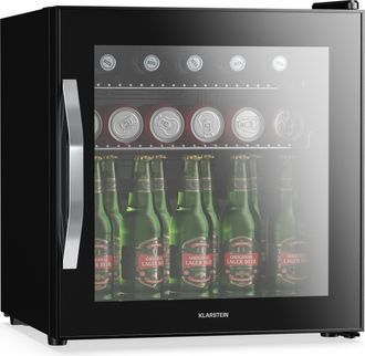 Klarstein Klarstein Beersafe Frigor&iacute;fico Para Bebidas Con Puerta De Cristal Espejo 44 X 48 Cm Iluminaci&oacute;n Interior Led