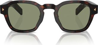 Prada 52mm Polarized Phantos Sunglasses in Green at Nordstrom