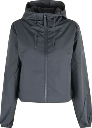 Rains Lohja Short Insulated jack met capuchon - Grijs