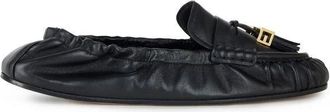 Elisabetta Franchi Schoenen, Dames, Zwart, 38 EU, Leer, Nappa Leren Loafers