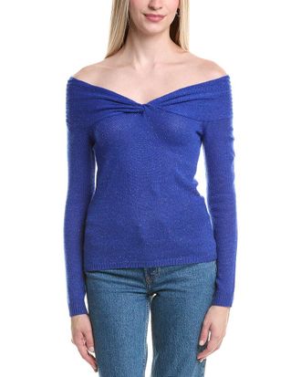 Autumn Cashmere Off-The-Shoulder Cashmere Sweater