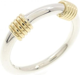 Tiffany & Co. Yellow Gold (18K) Silver 925 Band Ring (Pre-Owned)
