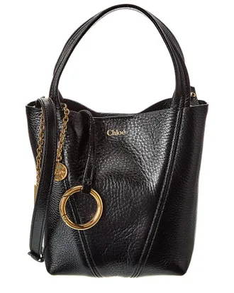 Chlo&eacute; Spin Small Leather Tote Bag