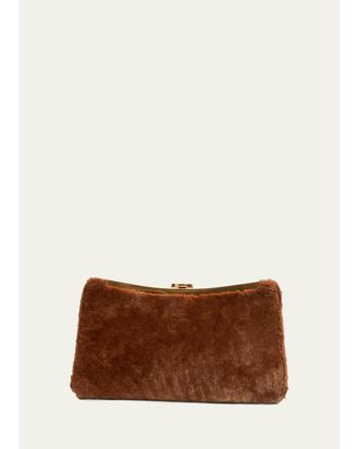 SIMKHAI Solange Shearling Clutch