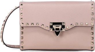 Valentino Tassen, Dames, Beige, ONE Size, Leer, Compacte Crossbody Tas