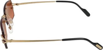 Cartier Mens Ct0550s Sunglasses Gold Metal