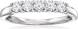 Ross-Simons Lab-Grown Diamond 5-Stone Ring in Sterling Silver