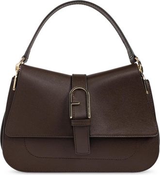 Furla Flow Medium Bag - Dames - Handtassen - Bruin - ONE Size - Leer - Tassen