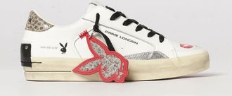 Crime London Sneakers Skate x Playboy in pelle con stampa grafica e charm
