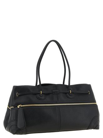Chlo&eacute; Lambskin Leather Shoulder Bag - Black