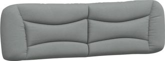 vidaXL Cabecero De Cama Acolchado Tela Gris Claro 193 Cm Vidaxl