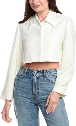 Ganni Linen-Blend Blazer