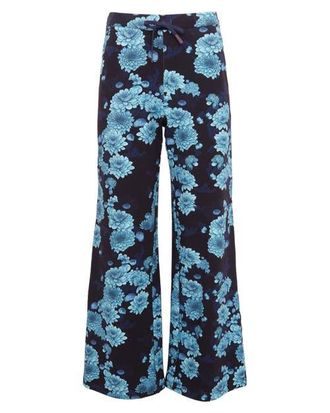 Lords of Harlech Paige Wide Leg Brushed Knit Pant in Serious Floral Navy at Nordstrom, Size Xx-Large
