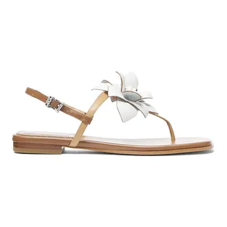 Michael Kors Flat Sandals, female, Brown, Size: 7 1/2 US Jacie Sandal
