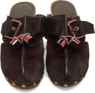 Louis Vuitton Mules con fibbia - Marrone