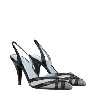 Valentino Garavani Womens Leather Strappy Heel Black