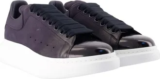 Alexander McQueen Mens Oversized Sneakers - Alexander Mcqueen Leather Blue Calfskin Shoes