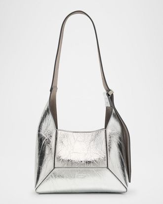 Jimmy Choo London Small Diamond Leather Hobo Bag