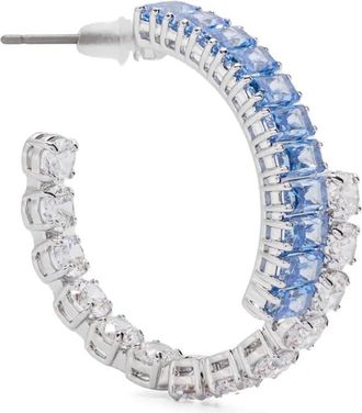 Swarovski Orecchini a cerchio Matrix - Argento