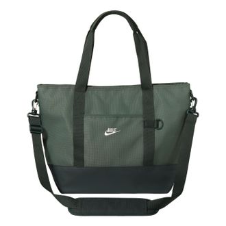Nike Heritage 36L Tote Bag Camo Green Black Spruce Metallic Silver IX5308-303