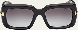 Tom Ford Icon 53mm Acetate Square Sunglasses