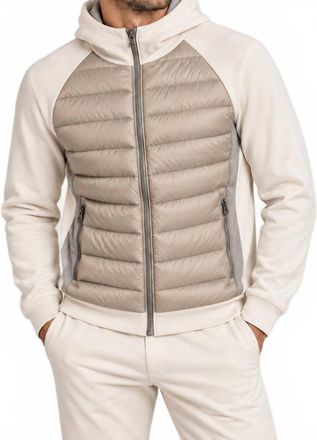 Ron Tomson Mens Quilted Jacket In Stone