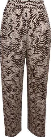 Emma & Gaia Dames, Broeken, Beige, Maat: 2XS Viscose