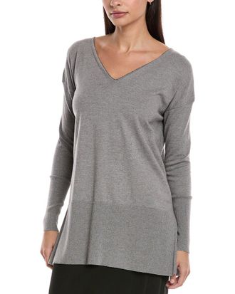 Lafayette 148 New York Cashmere-Blend Sweater Tunic