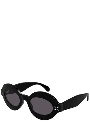 Alaia Azzedine Ala&iuml;a Oval-frame Sunglasses - Black - One Size