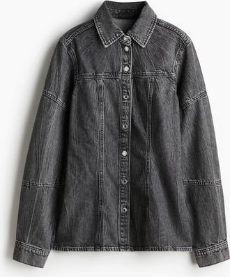 H&M Jeansbluse - Grau