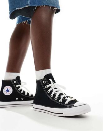 Converse Chuck Taylor All Star Hi - Sneakers alte in tela nere-Nero