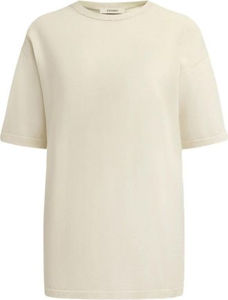 12 Storeez silk-cotton knit T-shirt - White