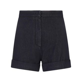 Max Mara Short Shorts, female, Blue, Size: 2XS Mxmcalca Shorts