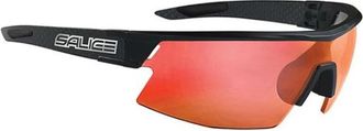 Salice Zwart/Rood Spiegel Zonnebril - unisex - Zonnebrillen - Zwart - ONE Size - Accessoires