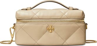 Tory Burch Kira East/West Vanity Case in Light Stone at Nordstrom