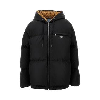 Prada Re-Nylon down jacket with rear pocket Woman 38