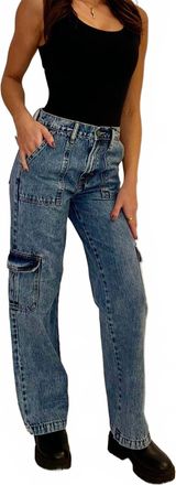Hidden Jeans High Waist Dad Jeans In Medium Wash