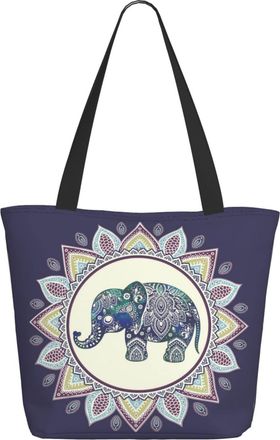 AOOEDM Art Elephant Ladies Shopping Bag 13x11x7in.The Perfect ValentineS Day Gift.It Is The Best ValentineS Day Gift For Mom, Daughter, Wife,Etc