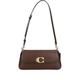 Coach Small Jet C-logo Leather Shoulder Bag