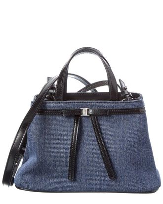 Ferragamo Denim & Leather Tote
