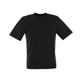 Majestic Filatures Uomo, Top, Nero, M, new