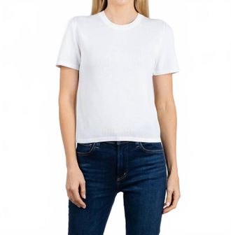 SIMKHAI Devon Knit Tee In White