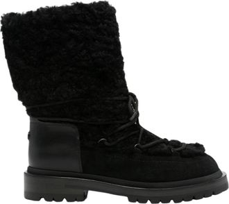 Sergio Rossi Pelliccia - Dames - Winterlaarzen - Zwart - 37 EU - Schoenen